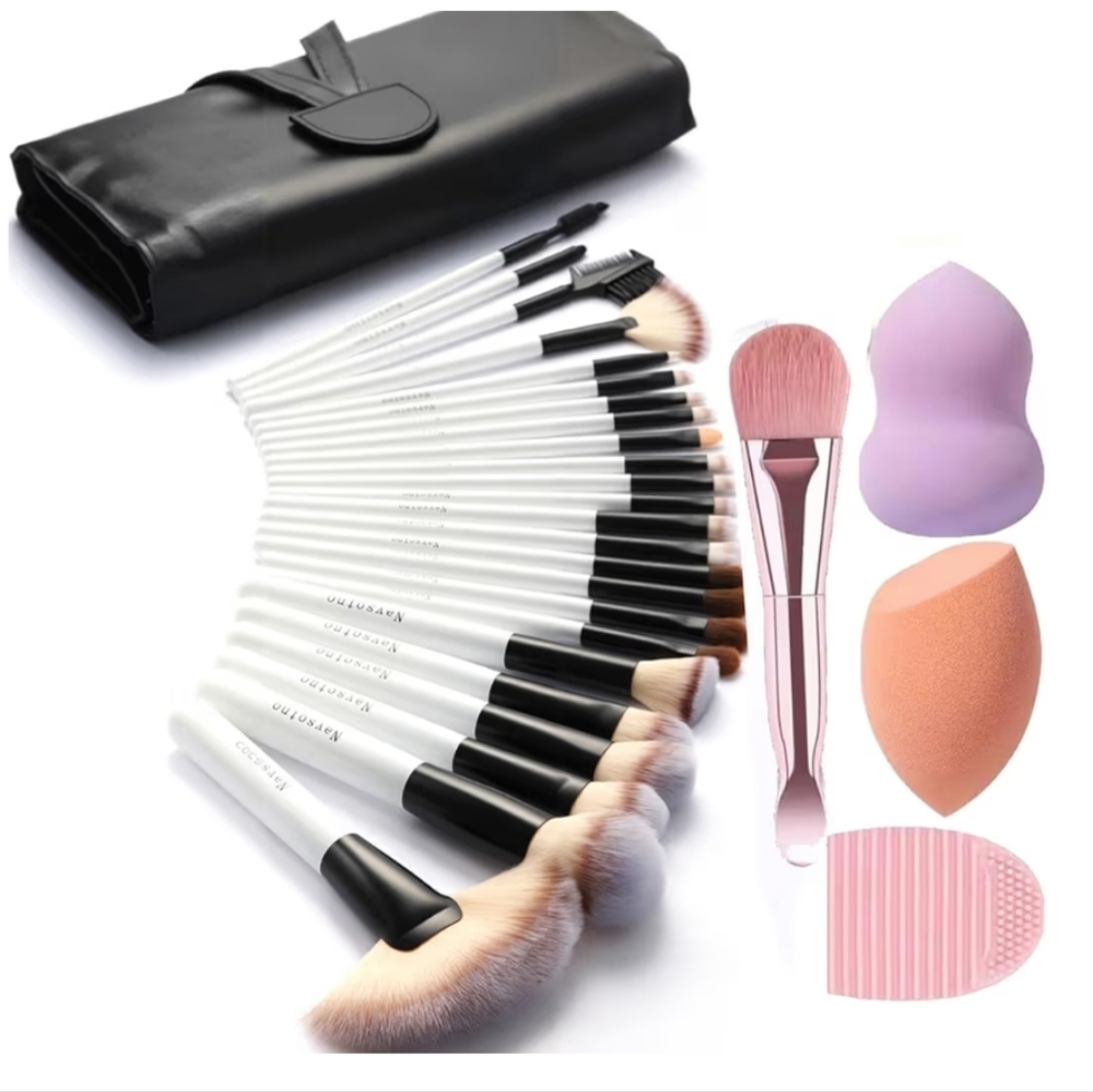 Makeup  Brush Sets,  28 PCS Synthetic MakeUp Brushes Include Traveling Pouch NEW